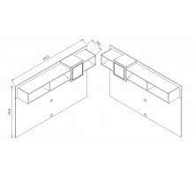 Панель для тумбы под ТВ Мистраль (Mistral) MIST-15B