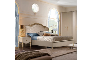 Двуспальная кровать Моника 160х200(капучино эмаль)