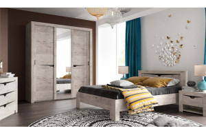 Шкаф для одежды Соренто Дуб стирлинг с раздвижными дверями