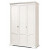 Шкаф для одежды Лика ММ-137-01/03Б (белая эмаль)