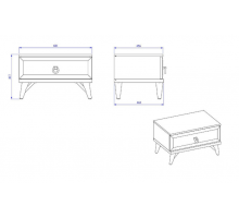Тумба Мавенна (Mavenna) боковая MAVN-15G